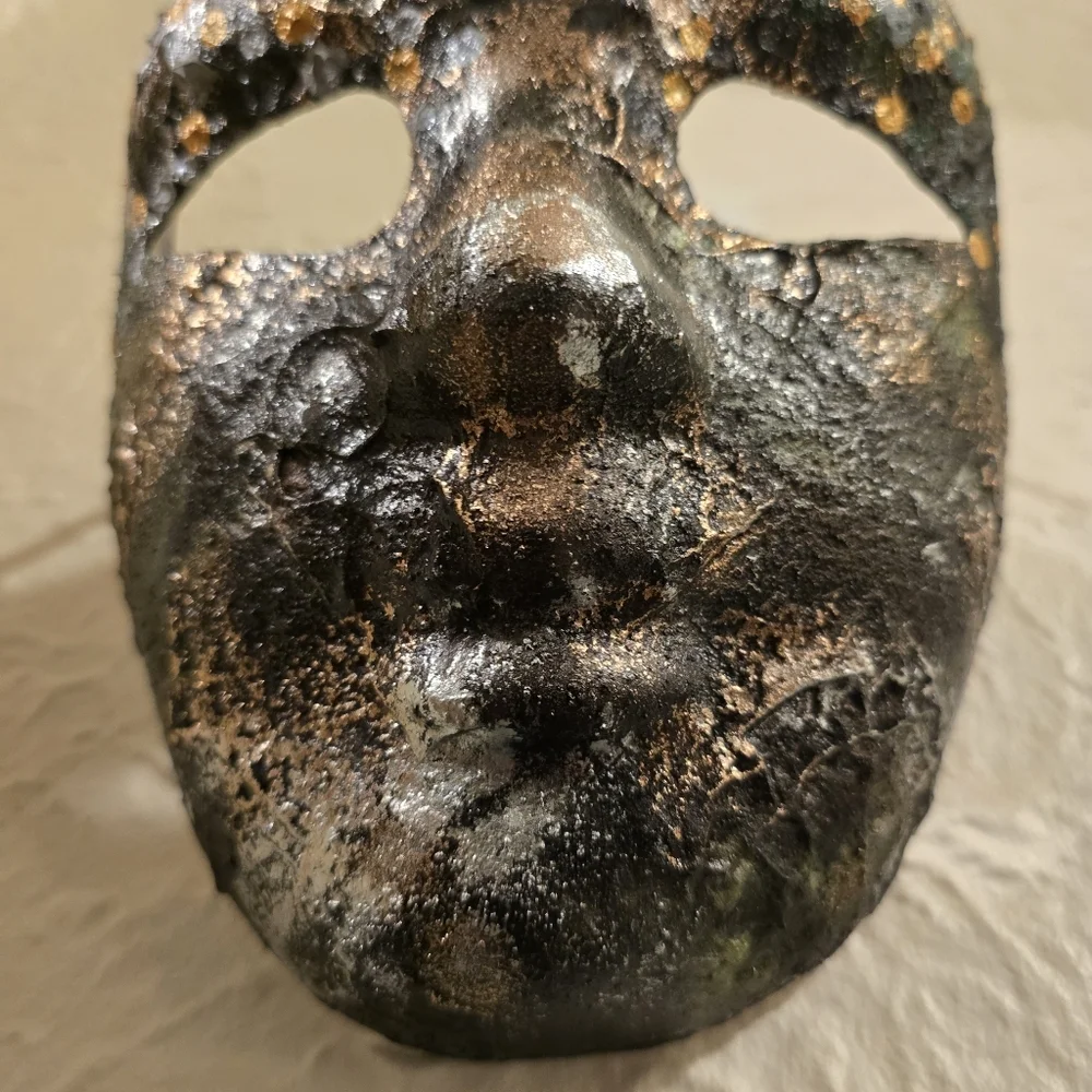 HANDCRAFTED Upcycled Cos-play Full Face Mask Unisex HANDPAINTED Wall Art Decor